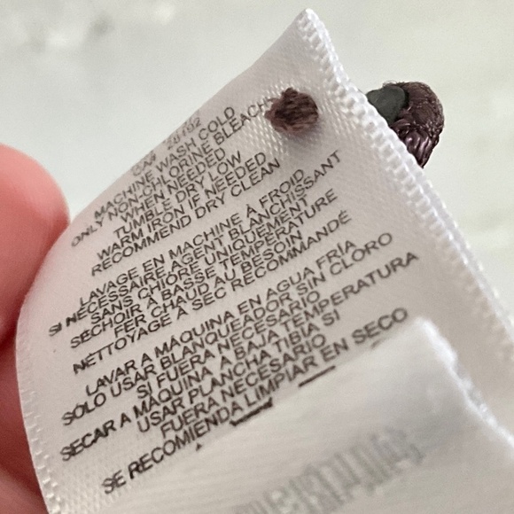 RVCA Blouse Coquette Darling Boho chocolate brown lace short sleeve M - Picture 11 of 12